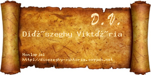 Diószeghy Viktória névjegykártya
