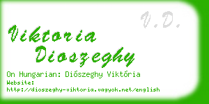 viktoria dioszeghy business card